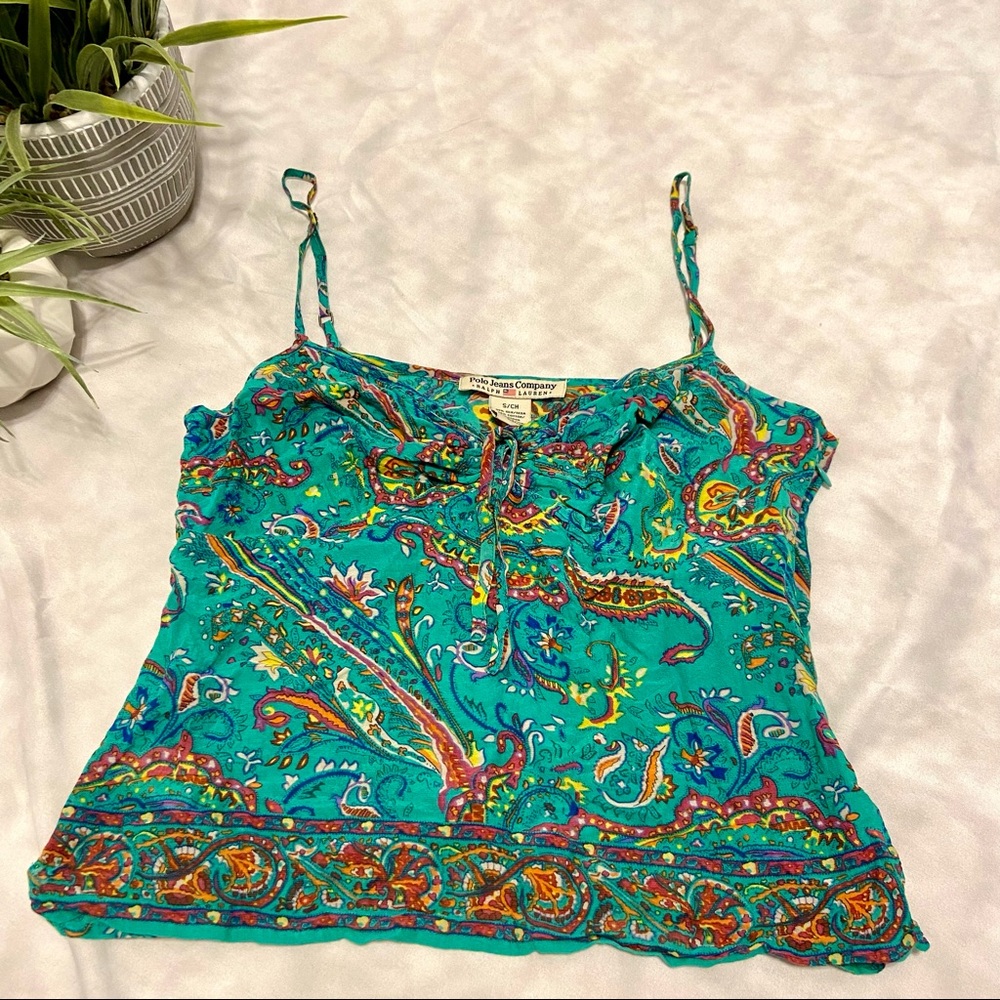 Vintage Ralph Lauren Paisley Tank Top